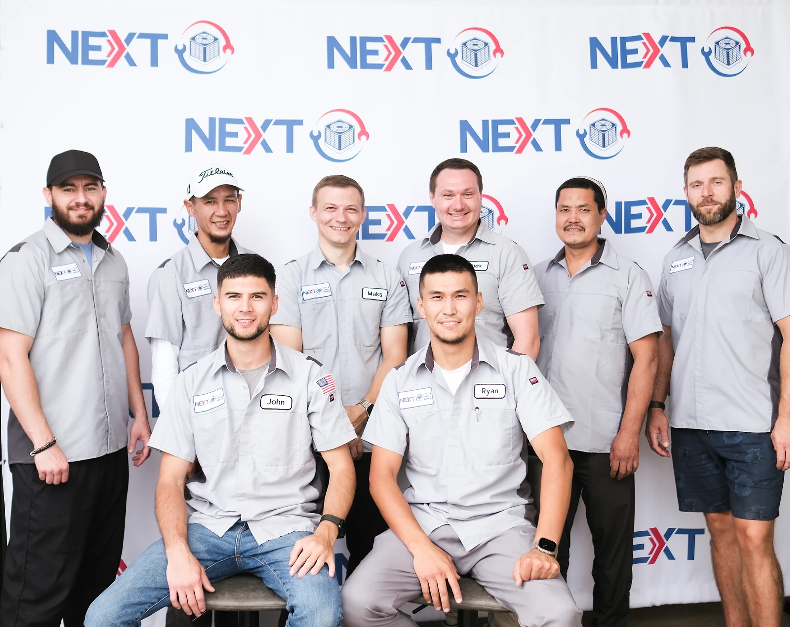 The Next HVAC & Appliance Repair crew at the company's Bay Area shop